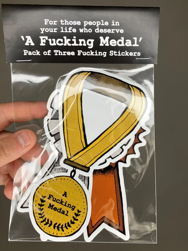 A Fucking Medal Sticker Pack