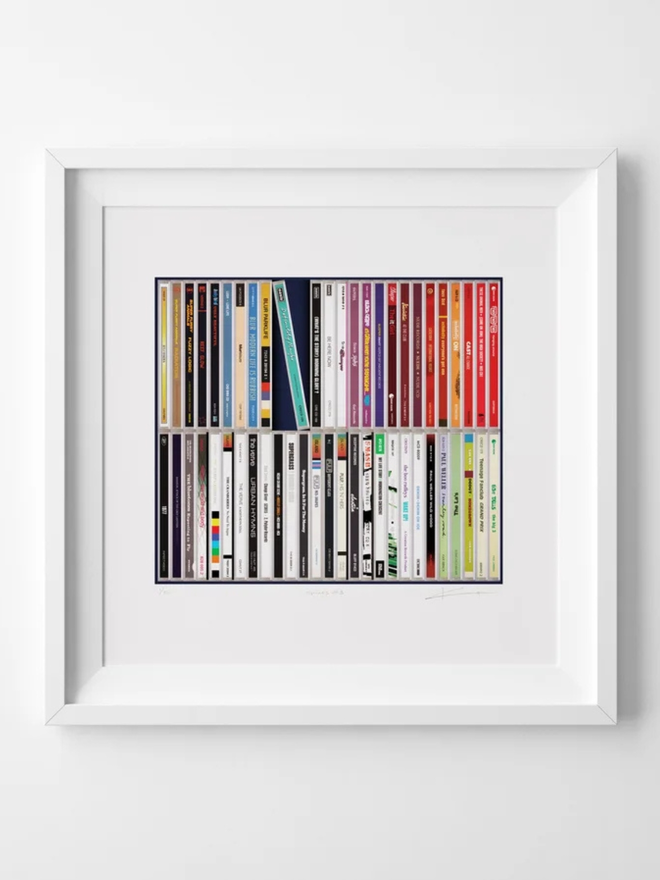 Britpop print shown framed