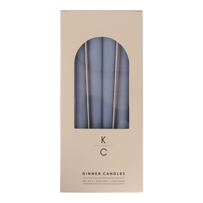 Duck blue dinner candle in a box