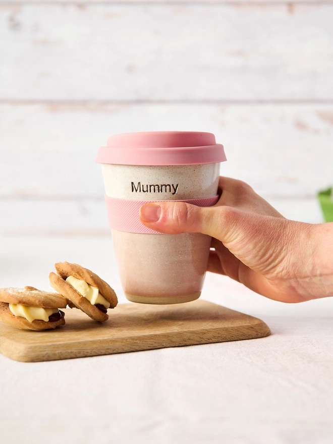tall mummy personalised ceramic travel mug