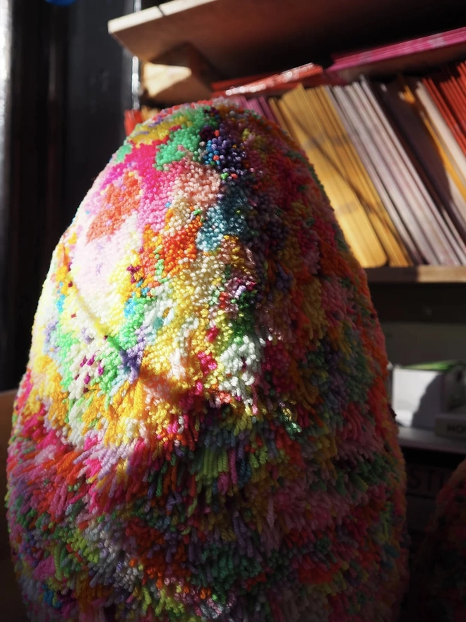 Giant Pom Pom Rainbow Egg