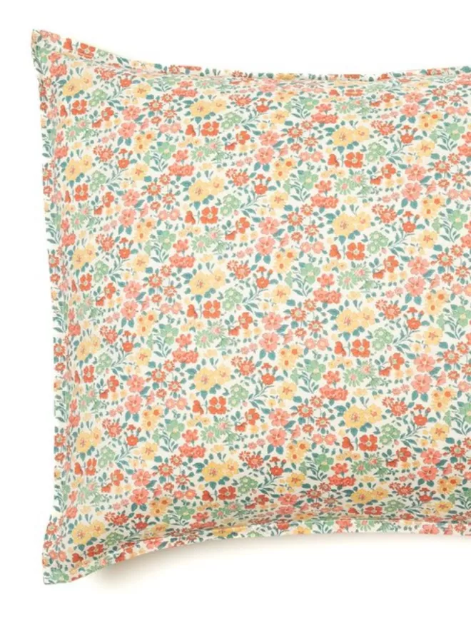 Pillowcase made with Liberty Fabric 'Annabella'
