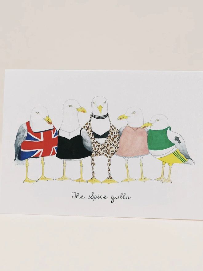 'The Spice Gulls' Friendship Card