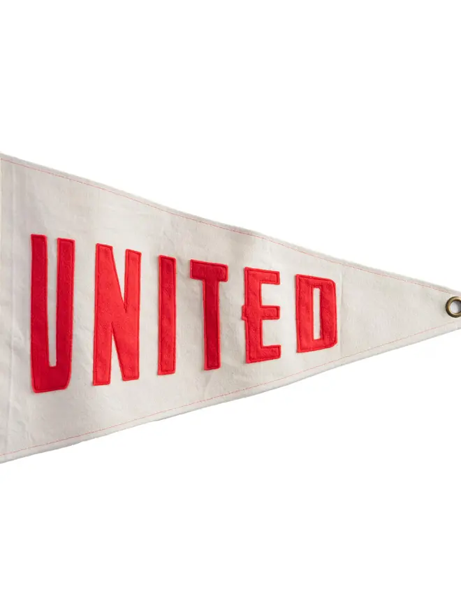 'United' Vintage Style Cotton Canvas Pennant 