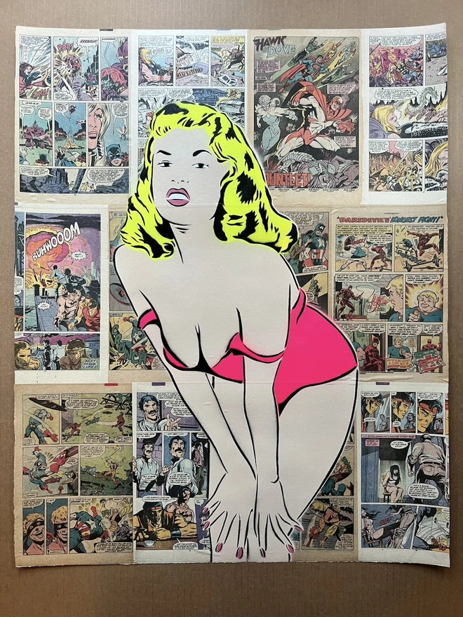 Pin Up Jane Mansfeild Original 1/1