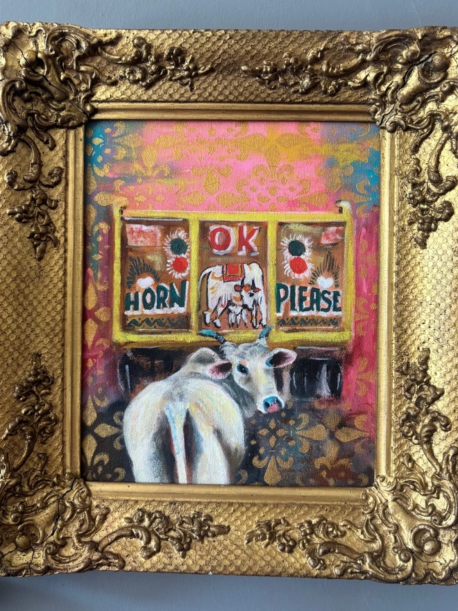 indian cow painting
horn please ok 