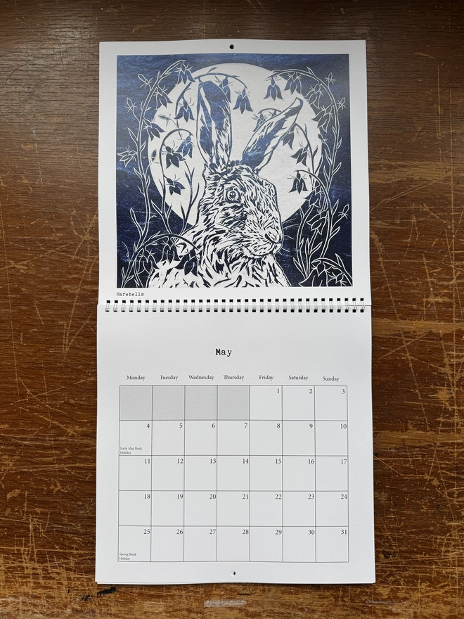 May calendar page