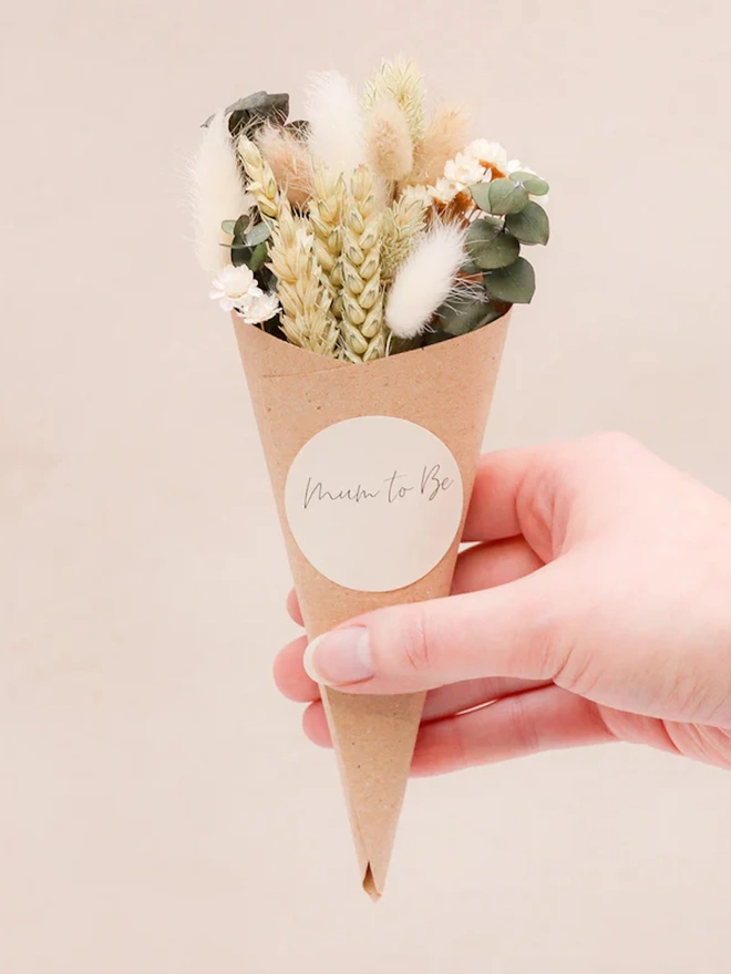 Mum To Be Dried Flower Posy