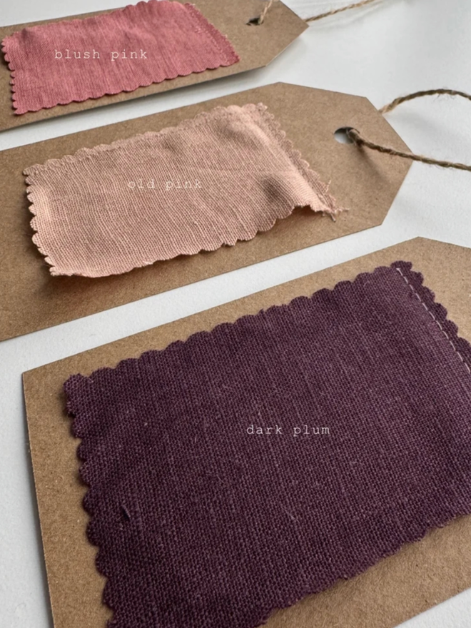 Linen Happy Birthday Garland. A selection of colours.