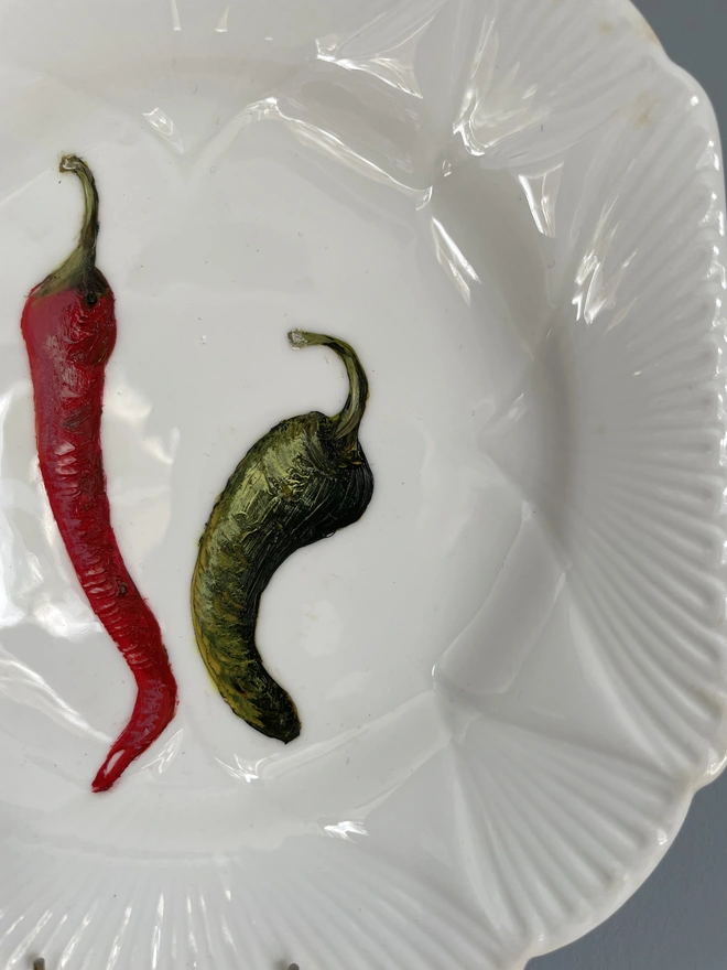 detail of chilli painting