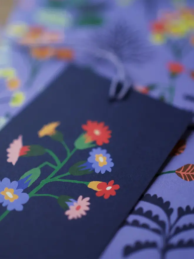 illustrated cowslip gift tags