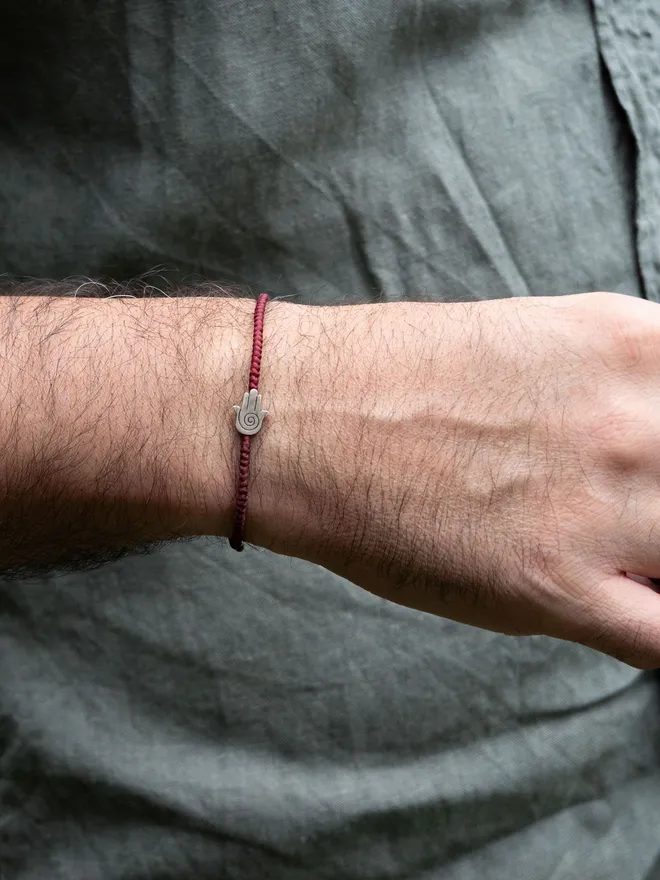 red cord bracelet for men
