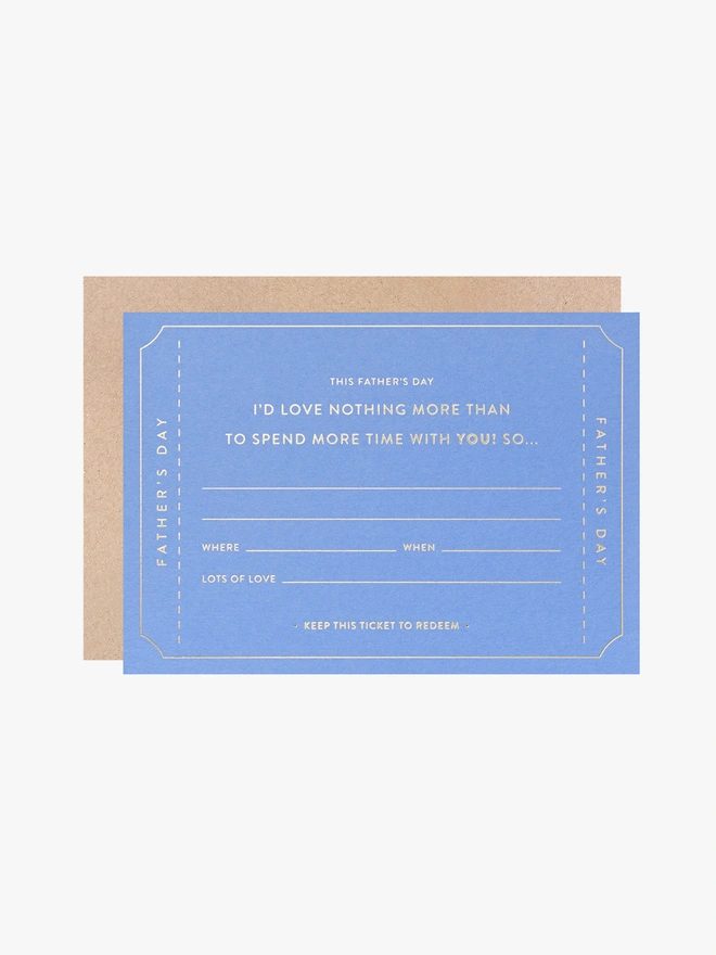 fathers day gift voucher FD-TIME-BL
