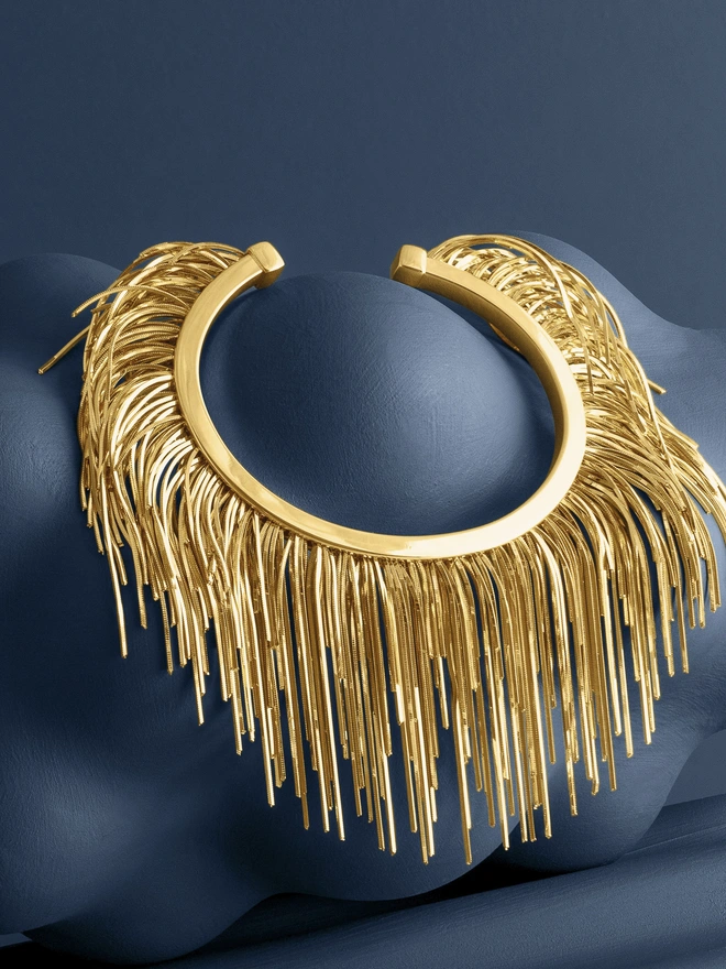 Loel Gold feather cuff alt