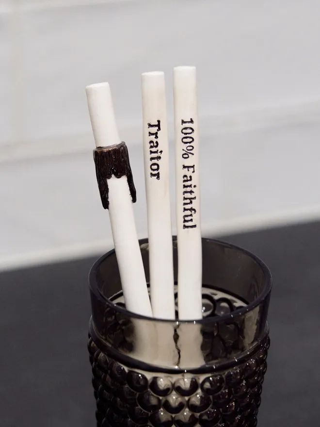 Faithful traitors inspired straws