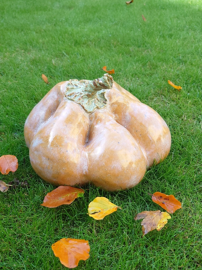 Pumpkin Sculpture garden ceramics