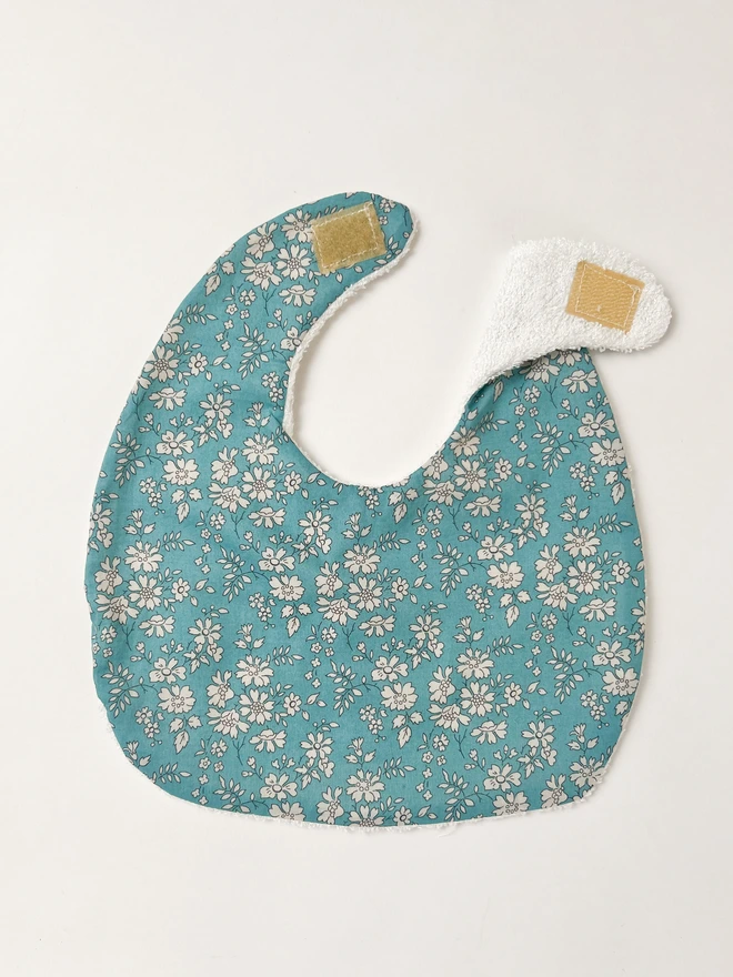 Liberty capel in blue baby bib