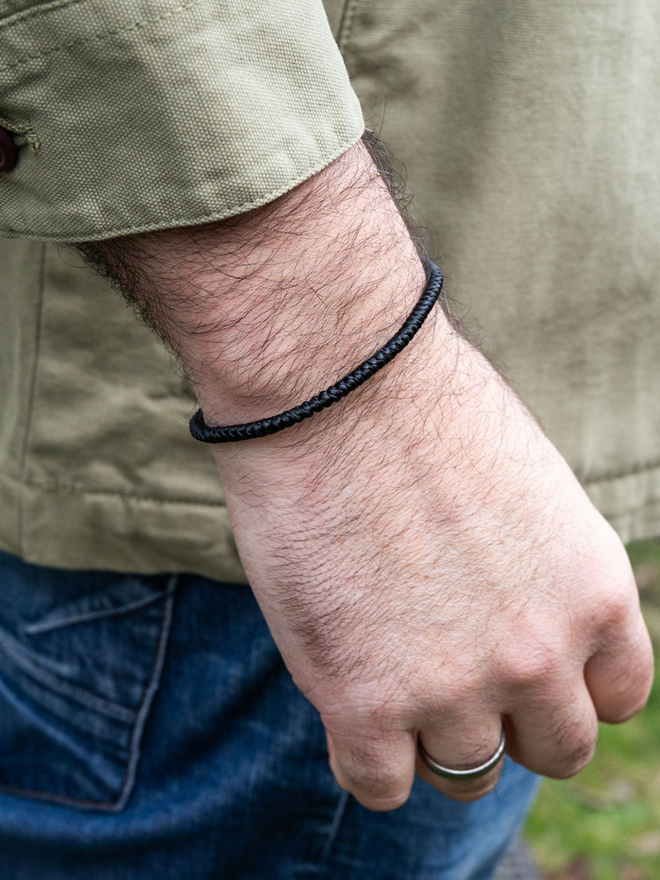 men rope bracelet