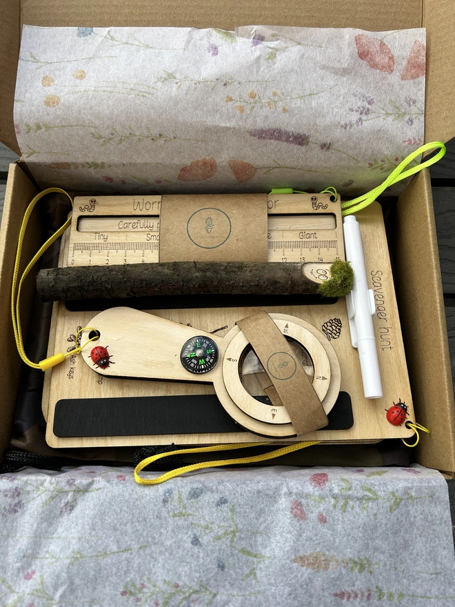 Kit contents in gift box