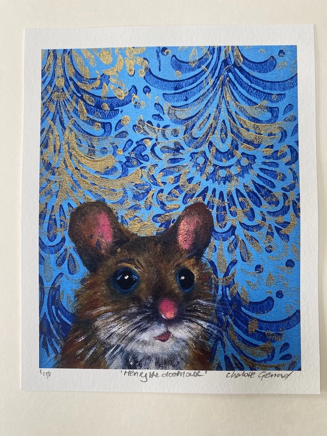 Henry the Doormouse print 