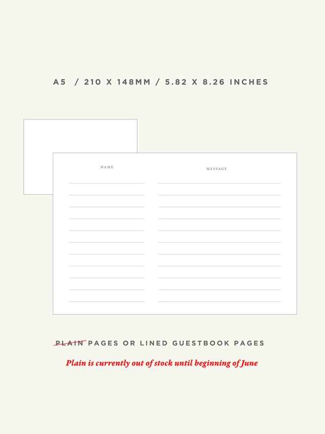 Guestbook Paper Type