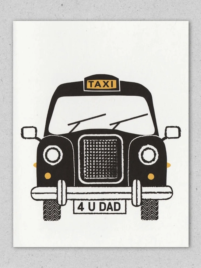 '4 U Dad' Cab Card