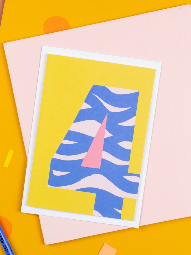4th birthday card