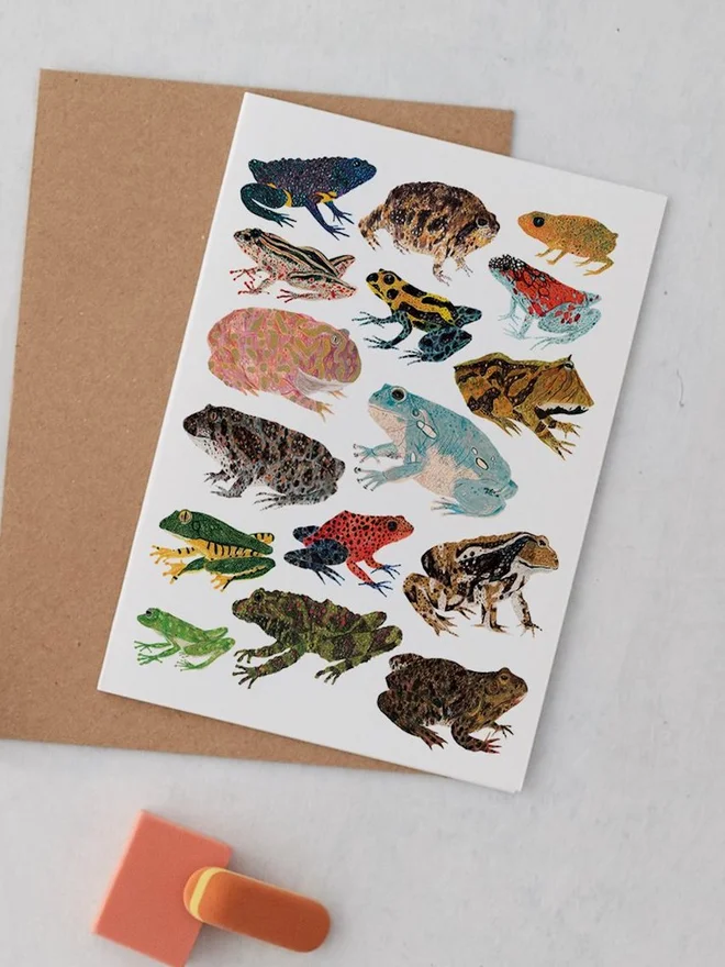 Frogs and Toads Greeting Card