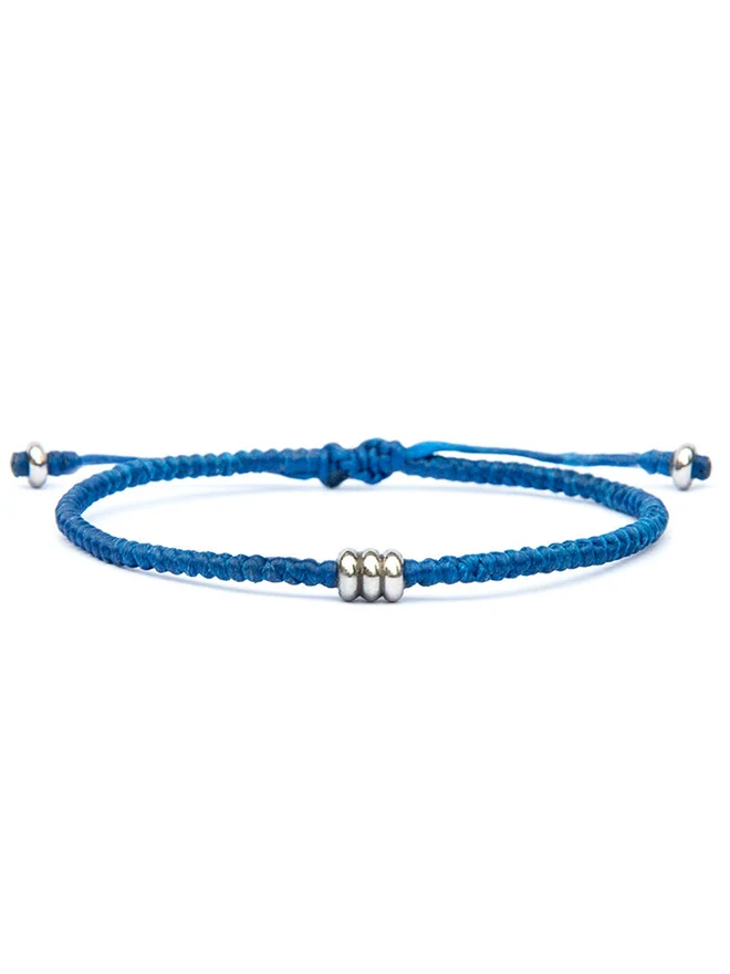 blue cord bracelet