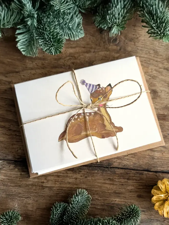 oh deer christmas card