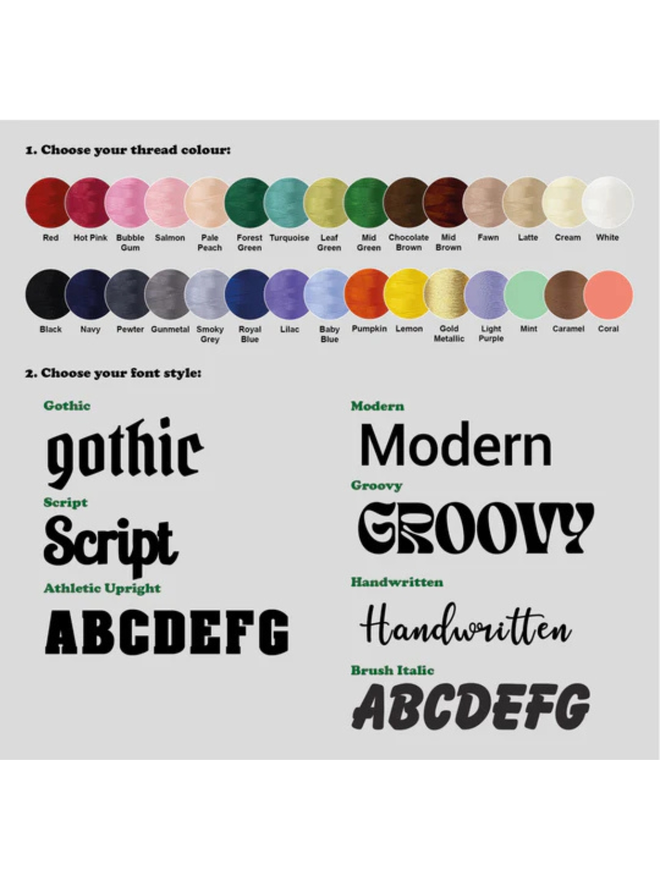 Thread colours