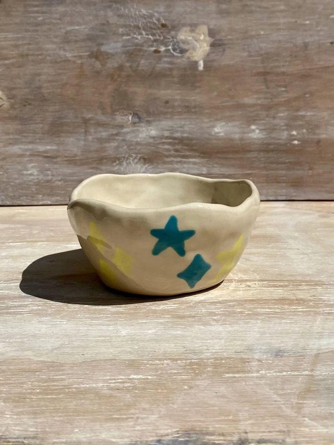 starry sky ceramic pot - back