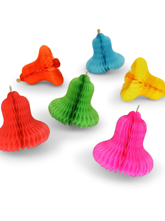 Honeycomb Mini Bells Rainbow (Set Of 6)