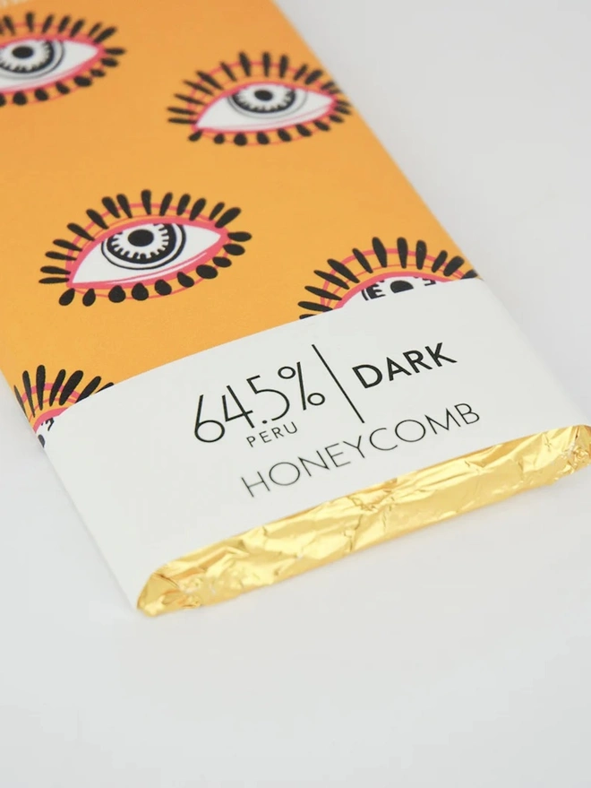 Honeycomb Dark Chocolate Bar - 64.5% Peruvian