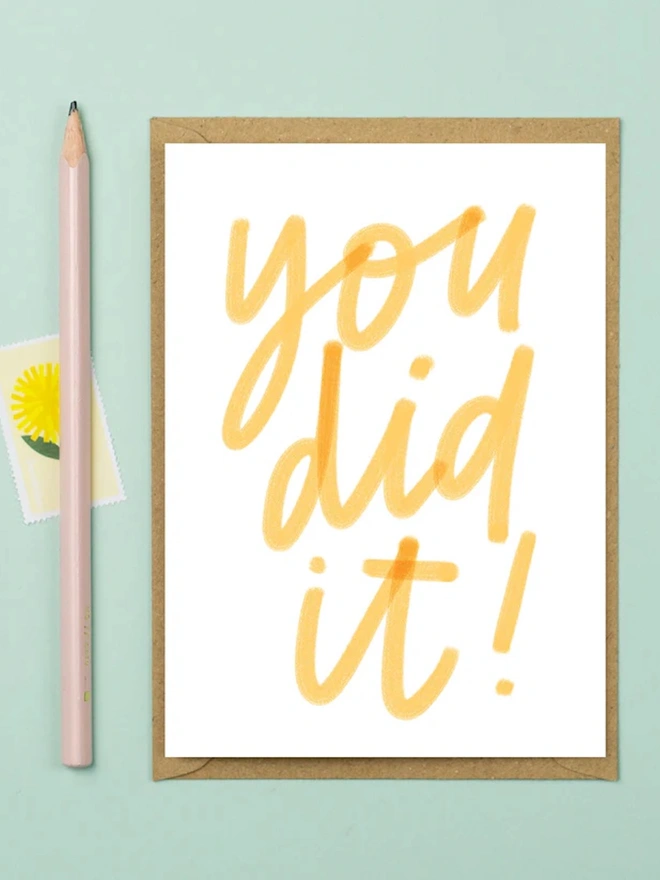 You did it!