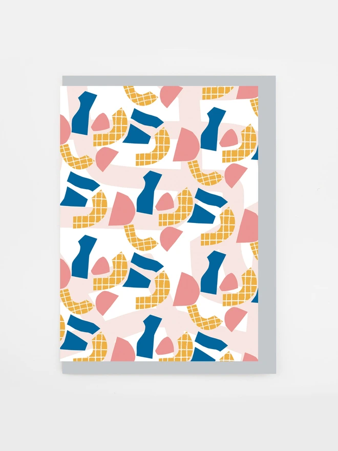abstract shapes pattern card