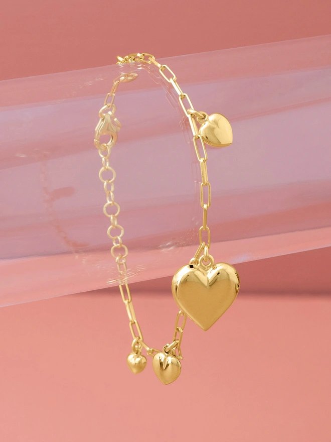 Heart Charm Bracelet