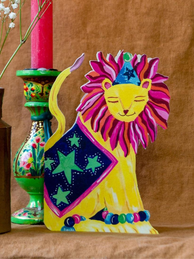 party lion greeting card