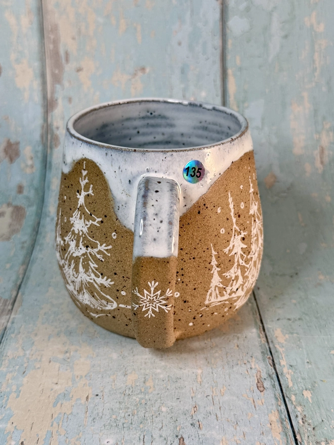 White Christmas Tree Mug
