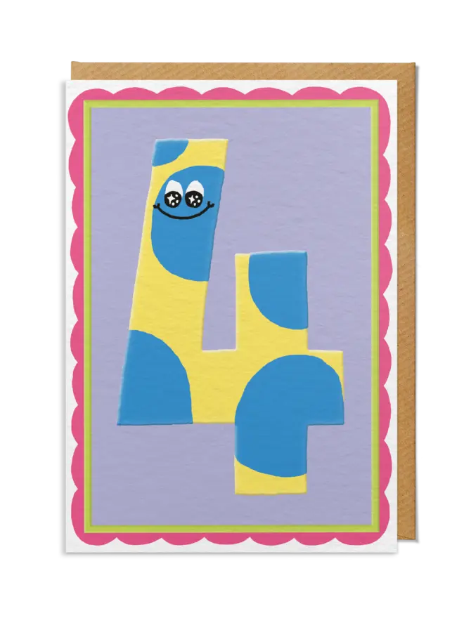 4th Birthday Card 