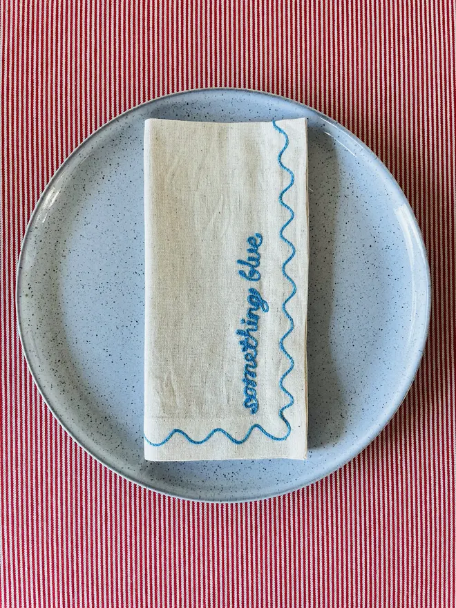 Individual Embroidered Wedding Napkins