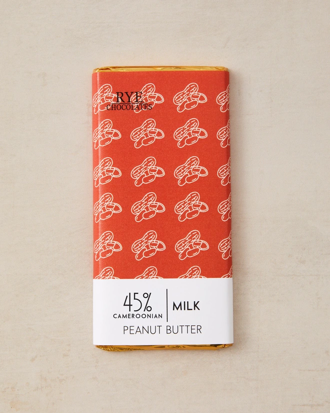 Peanut Butter Milk Chocolate Bar - 45% Cameroonian