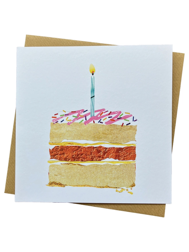 Angel Cake Birthday Card