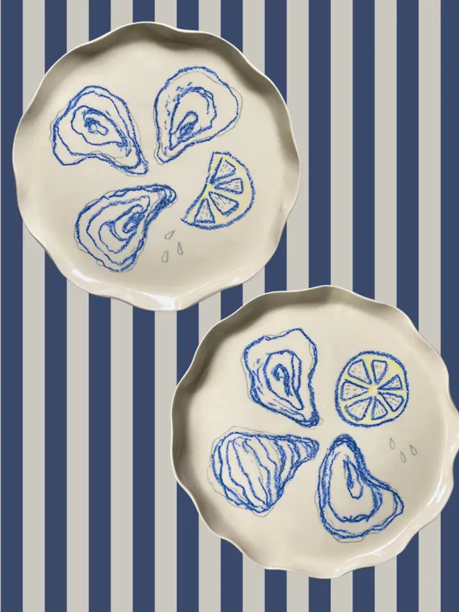 Oysters plate