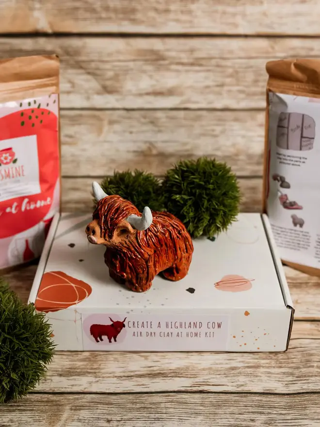 Highland Cow Clay Crafting Kit
