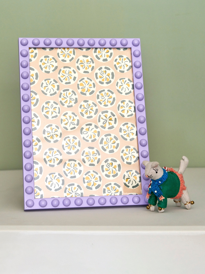 Lilac Purple Bobbin Photo Frame