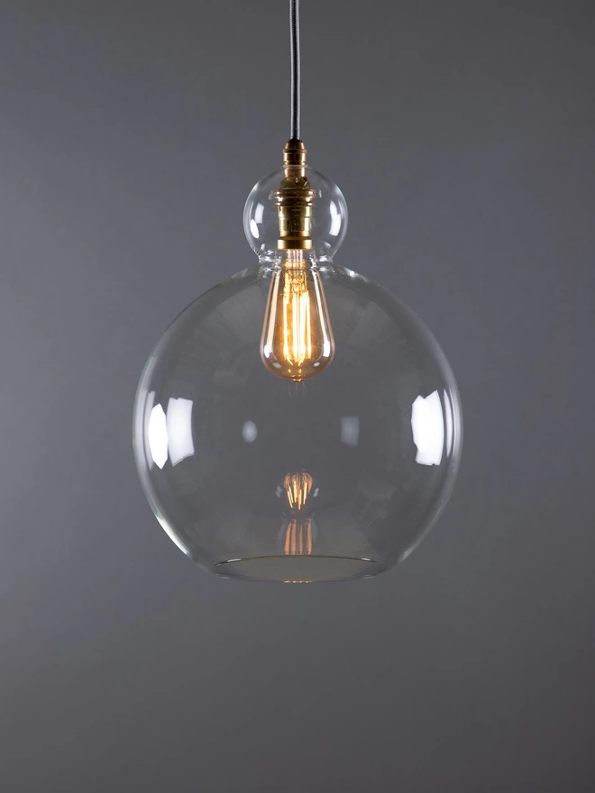 Large Clear Glass Betty Pendant Light