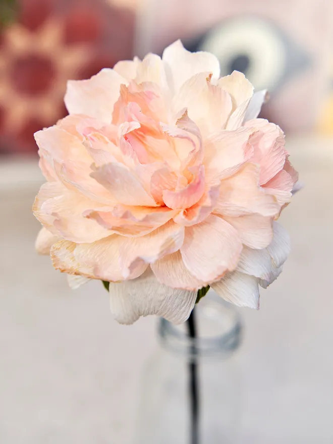 Crepe paper flower