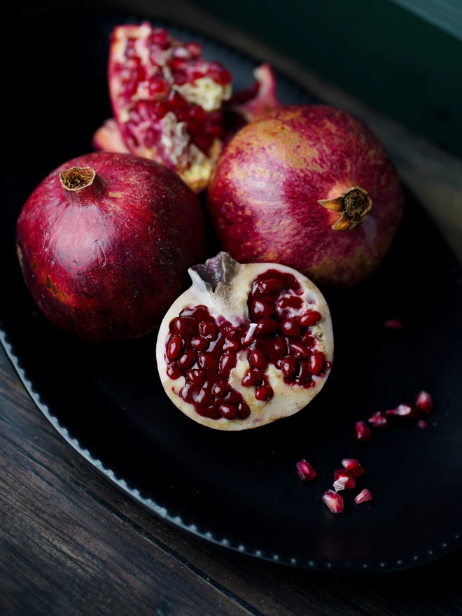 1/2 Pomegranate Candle 