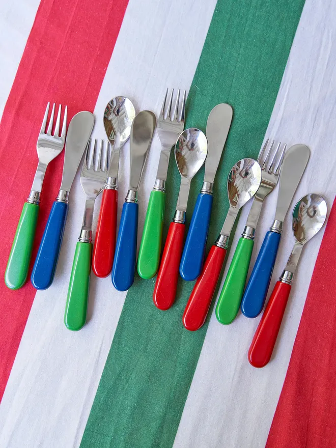 Kid's cutlery Christmas table